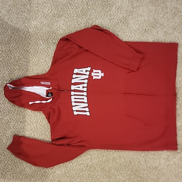 Indiana University (IU) Colosseum Zip-Up Hoodie 4XLT Big & Tall - Picture 1 of 5